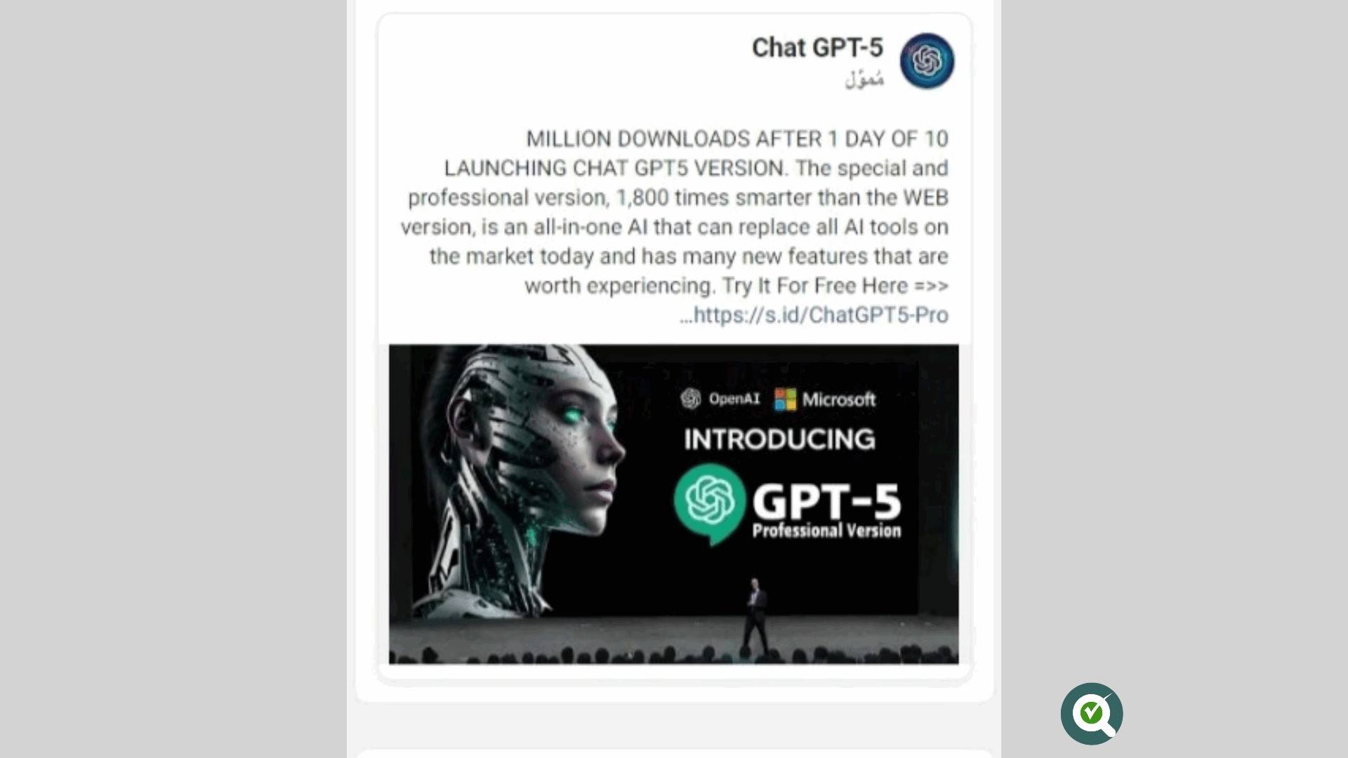 Screenshots Showing Fake Posts Advertised on Facebook (YFCN.ORG)